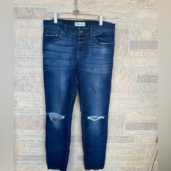 Madewell Denim - Madewell Slim Jeans Blue Distressed  Stretch 29